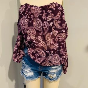 Off the shoulder blouse